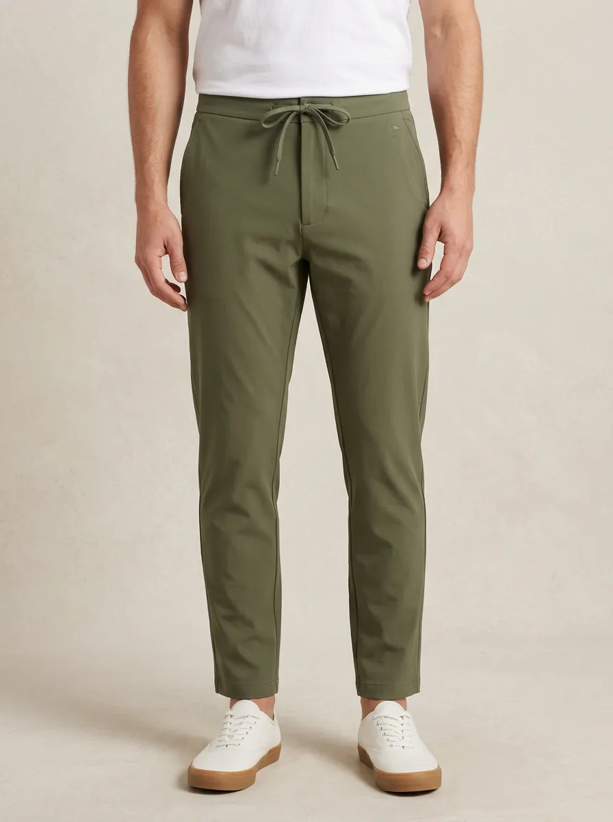 Course Flag-Motif Golf Athletic Pants