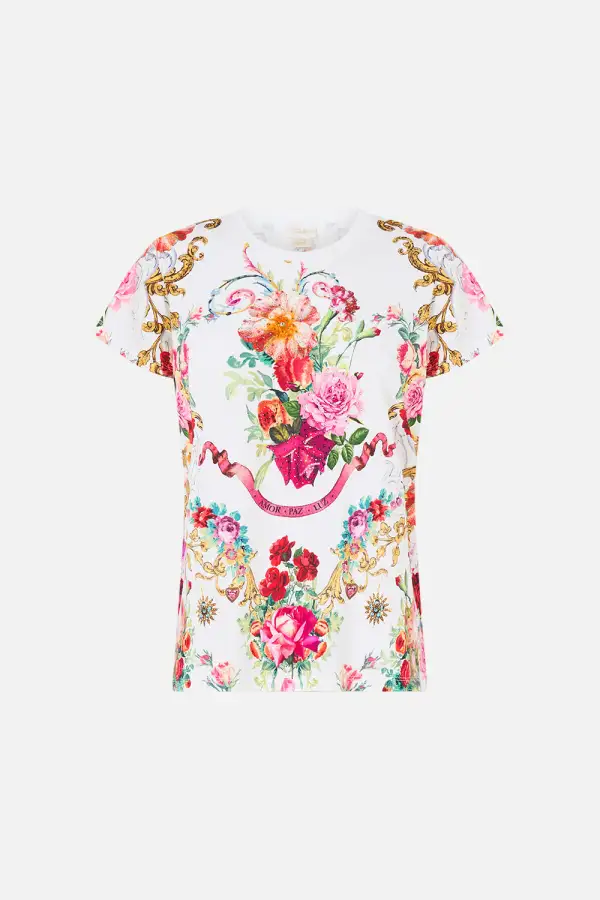 Printed Slim Fit Round Neck T-Shirt