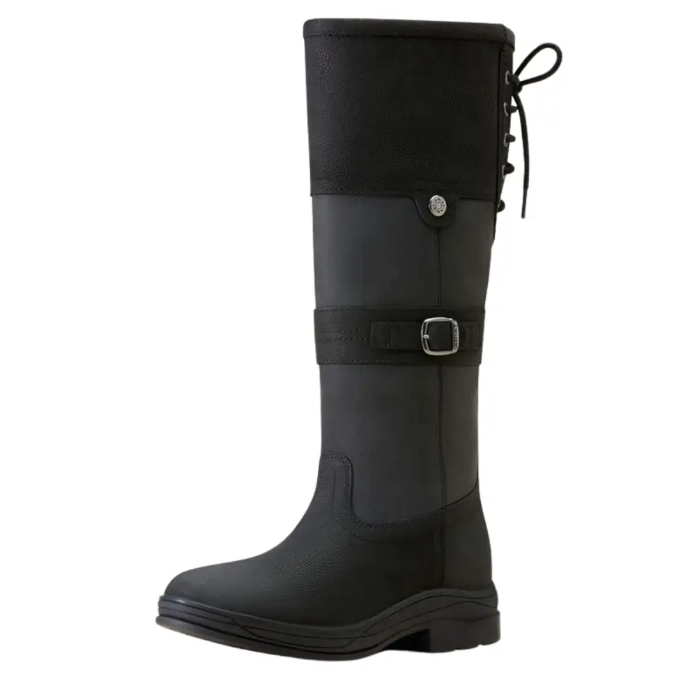 Relaxed Weather-Ready Leather Riding Boots