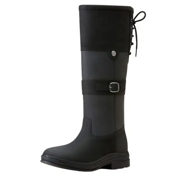 Relaxed Weather-Ready Leather Riding Boots
