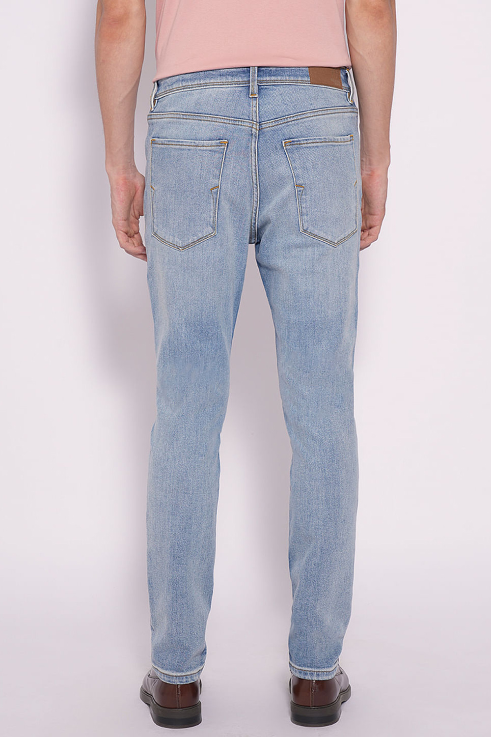 Light Blue Mid Rise Slim Fit Jeans