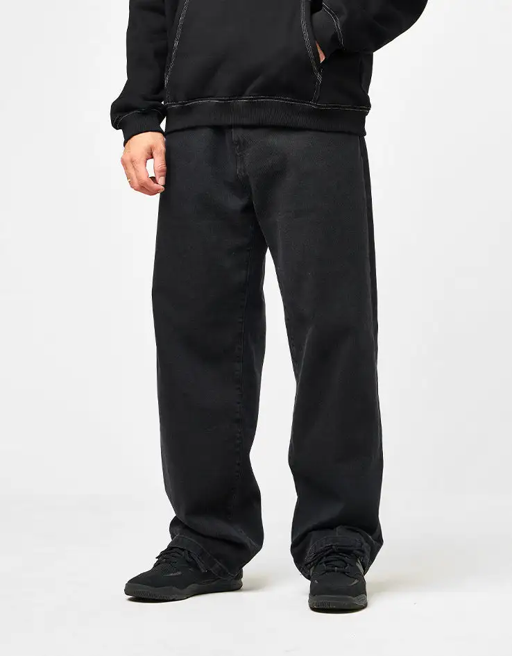 Casual Stone Washed Baggy Denim Jeans