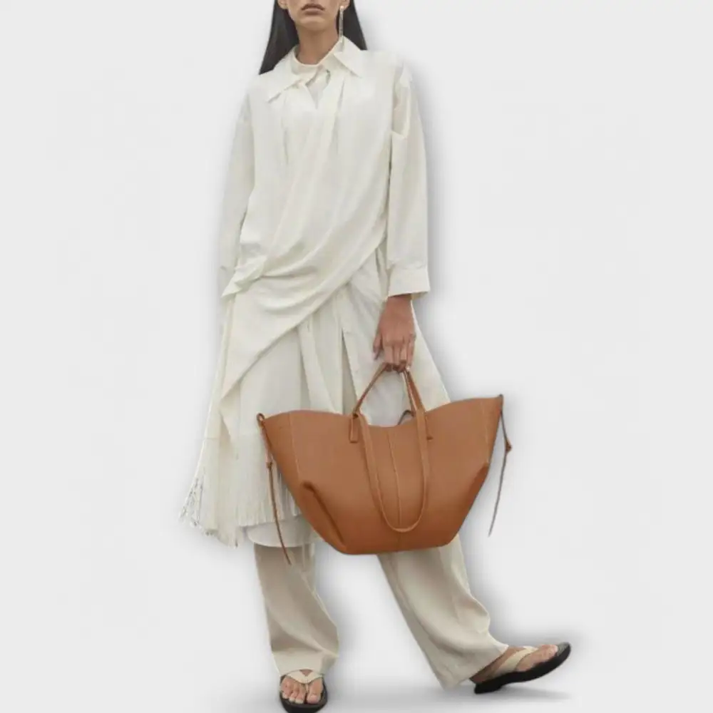 Boxy Twill Handbag