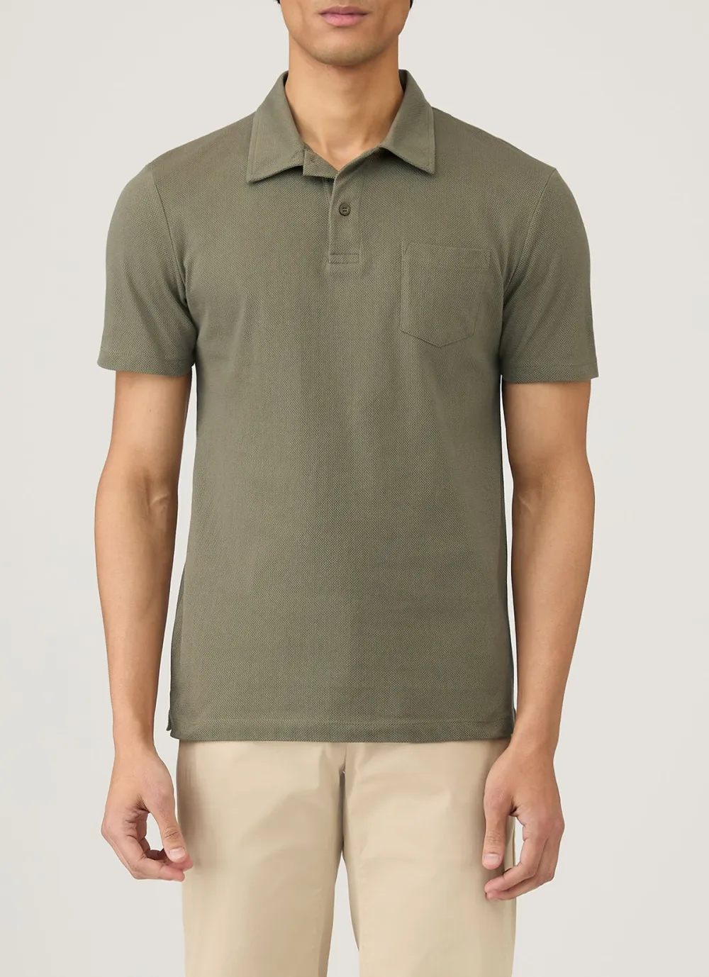 Elevated Everyday Slim Fit Mesh Cotton Short Sleeve Polo Shirt