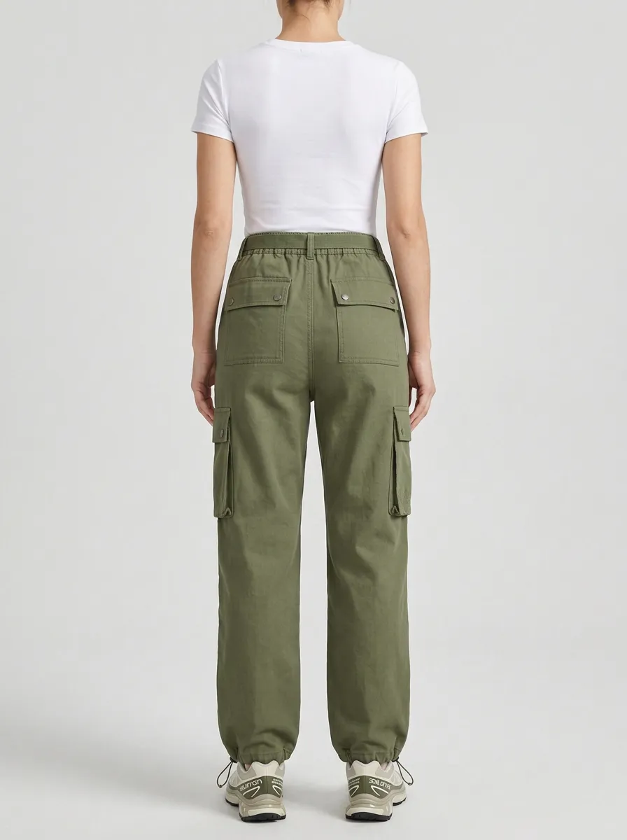 Core Mountain Graphic Silhouette Women's Multi Pocket Cargo Pants