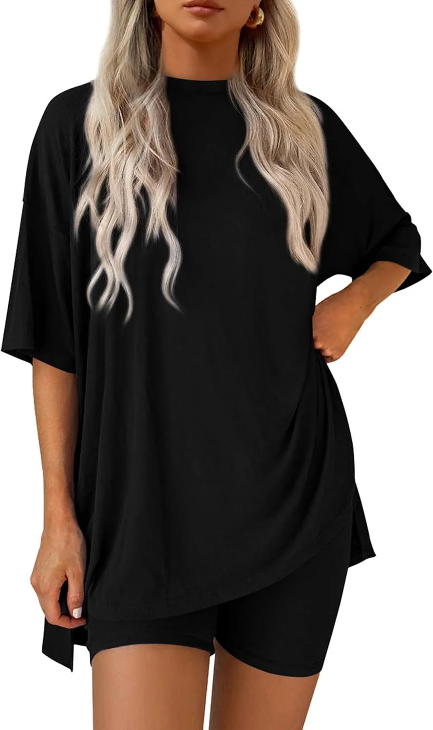 🔥 Women's Oversized Two-Piece Lounge Set | Casual Summer Outfit