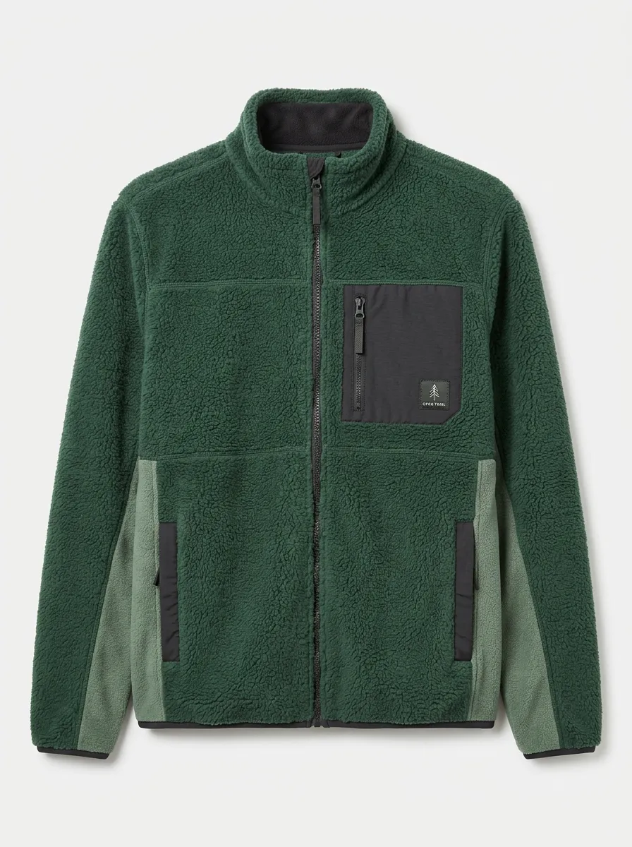 Hiking Forest Tree Fleece Jacket