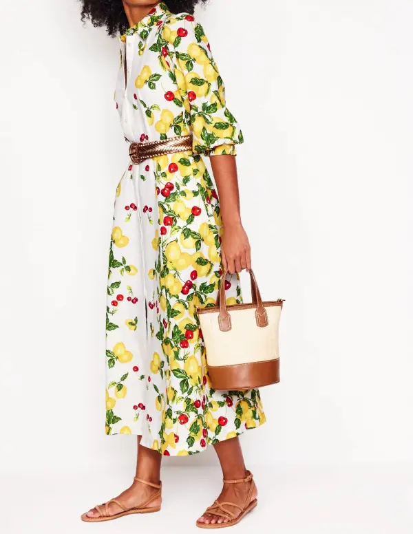 Clara Linen Blend Shirt Dress