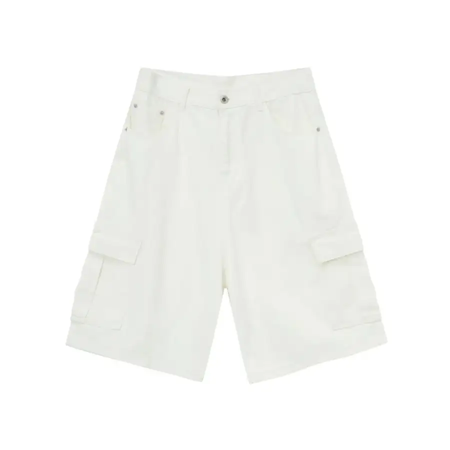 Men's Mid Rise Denim Shorts with Cargo Pockets