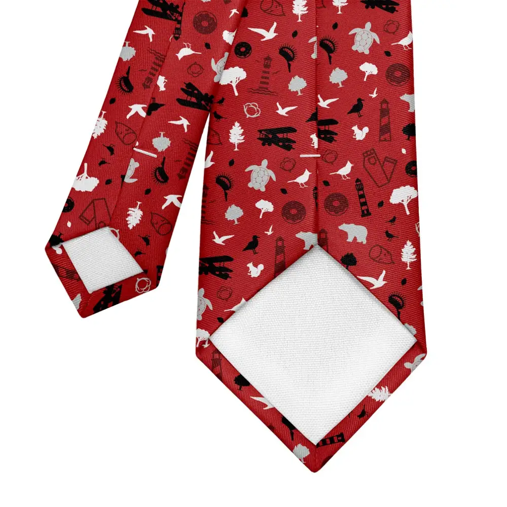 Modern Heritage Emblem Texture Necktie