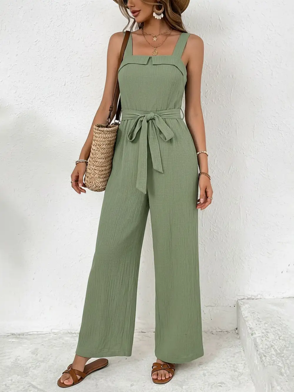 Valenna Sculpt Wide-Leg Jumpsuit