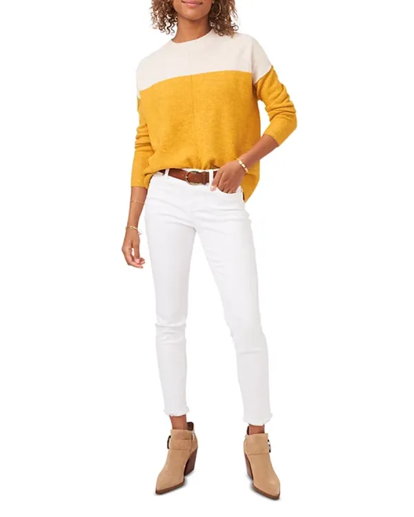 Pullover Color Blocked Sweater