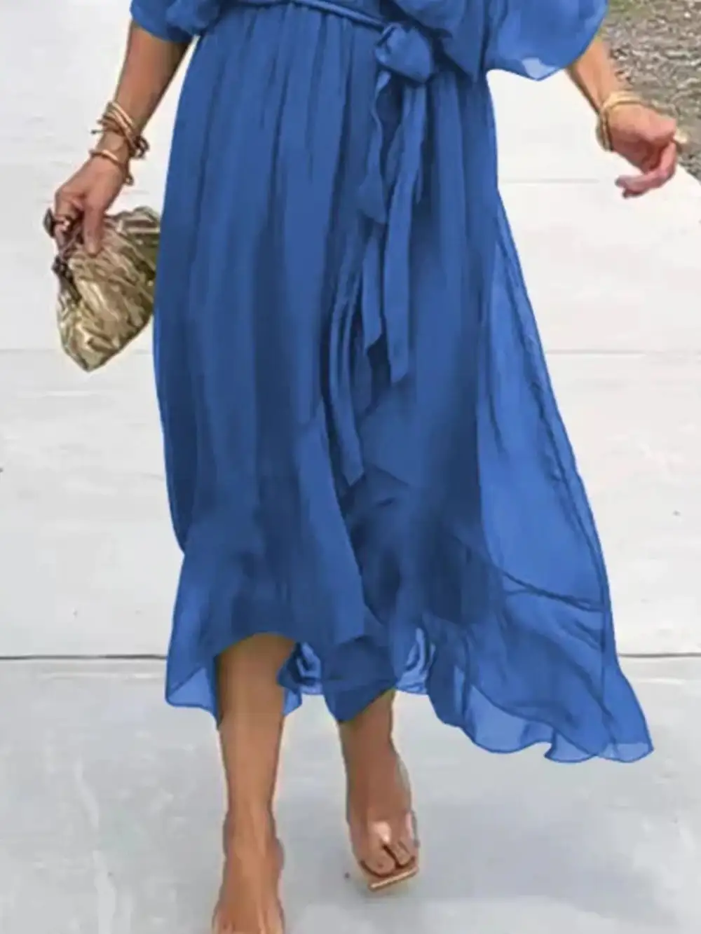 Easy Fit Midi Clean Line Dress