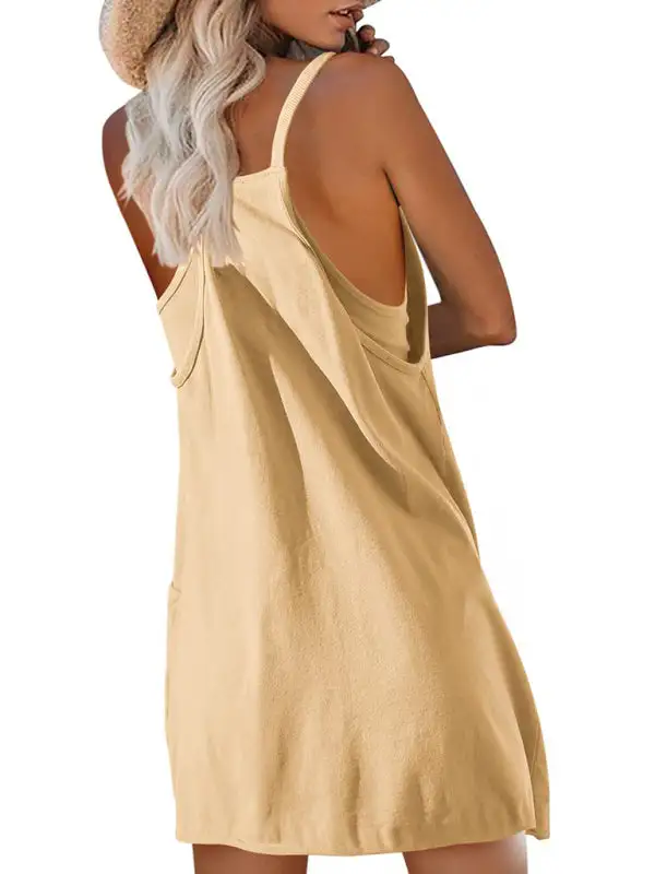 Casual Suspender Top Jumpsuit Shorts
