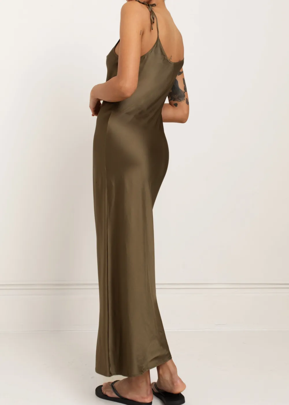 Women's Satin-Strap Soft Casual Dress