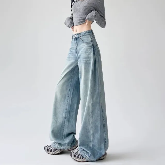 Classic High Waist Wide Leg Jeans