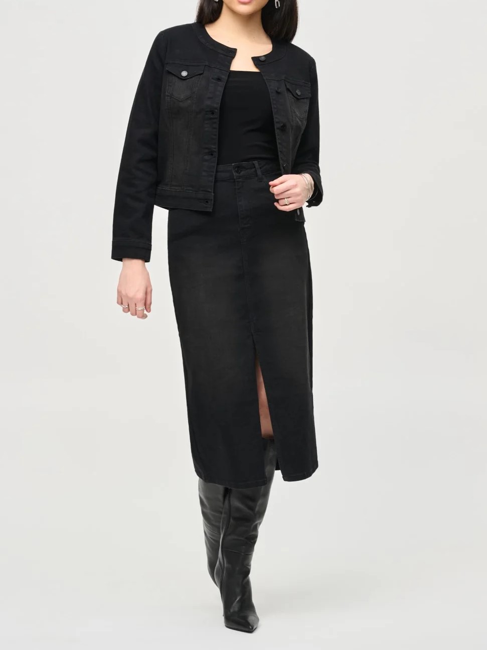 Classic Black Denim Jacket