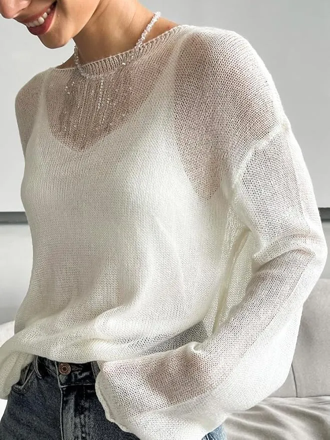 Relaxed Everyday Mesh Top