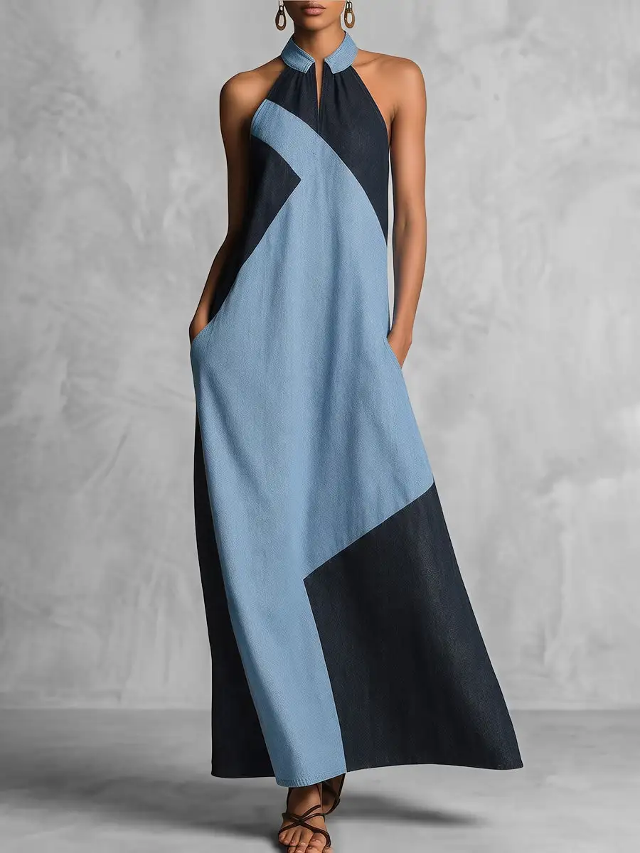 Halter Neck Maxi Dress