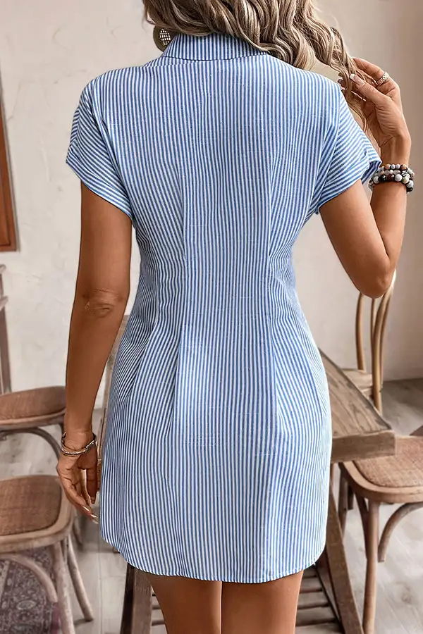 Print Slim High Waist Mini Dress