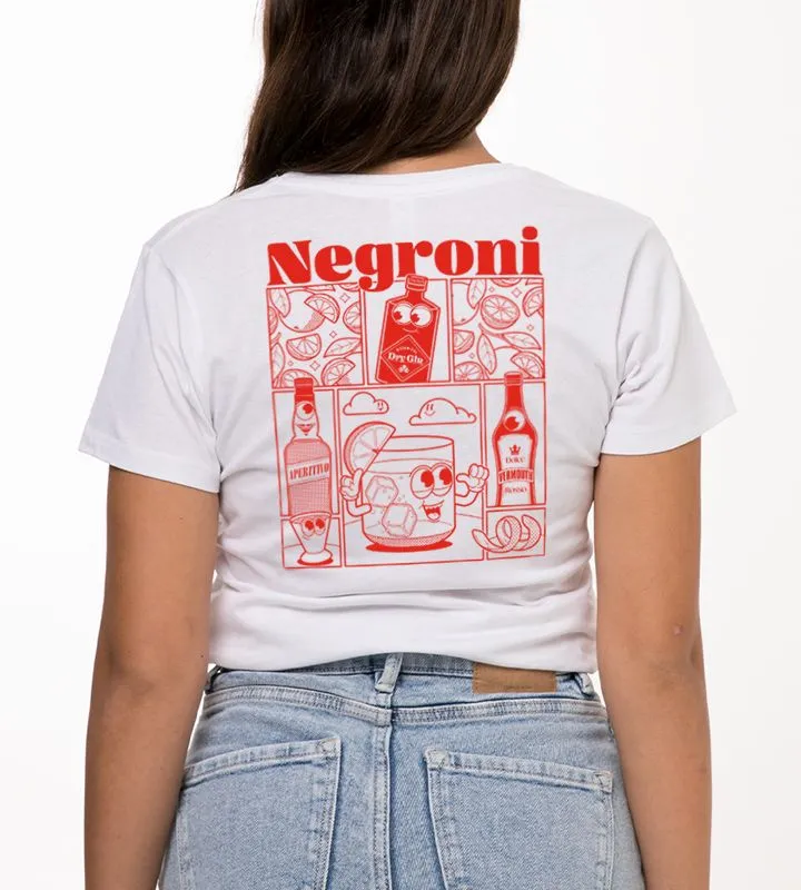 Red Art Pattern Crew Neck T-Shirt