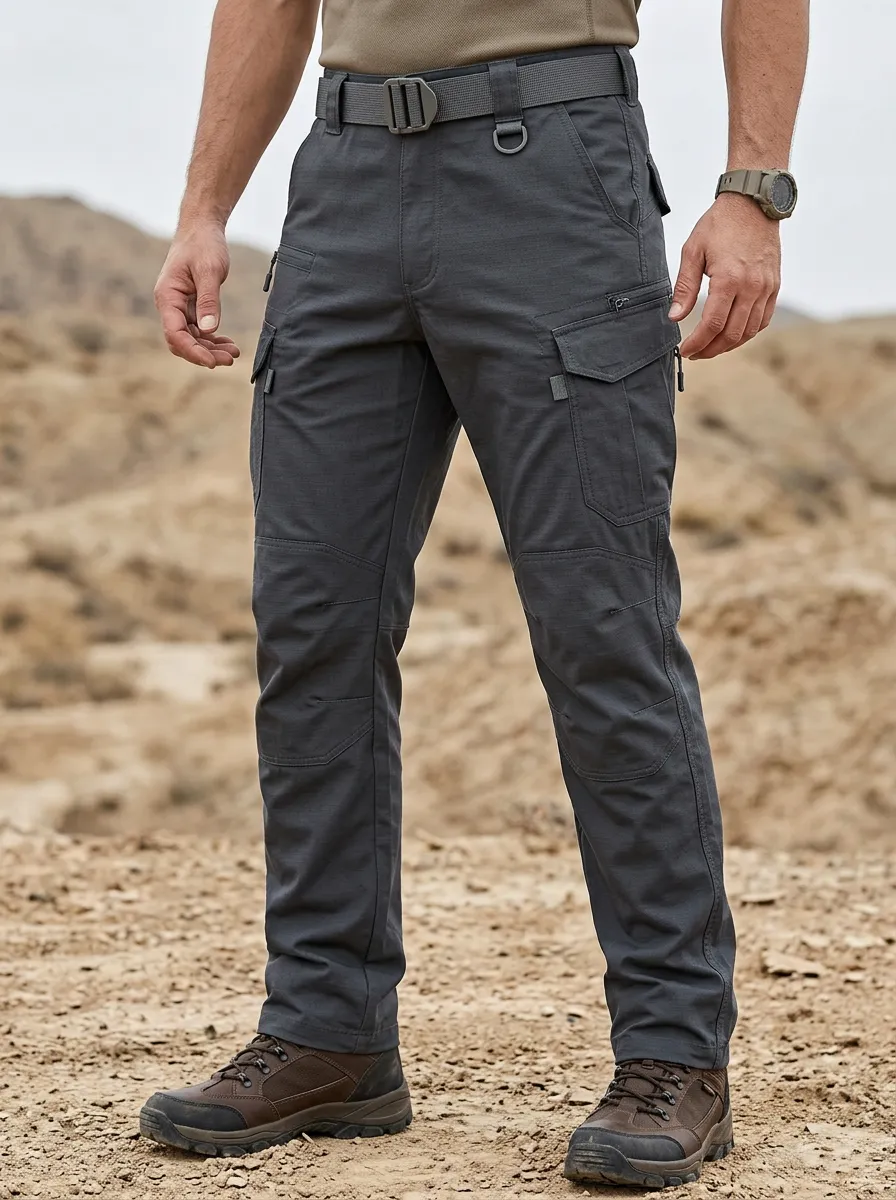 Casual Multi-Pocket Cargo Tactical Silhouette Unisex Tactical Cargo Pants