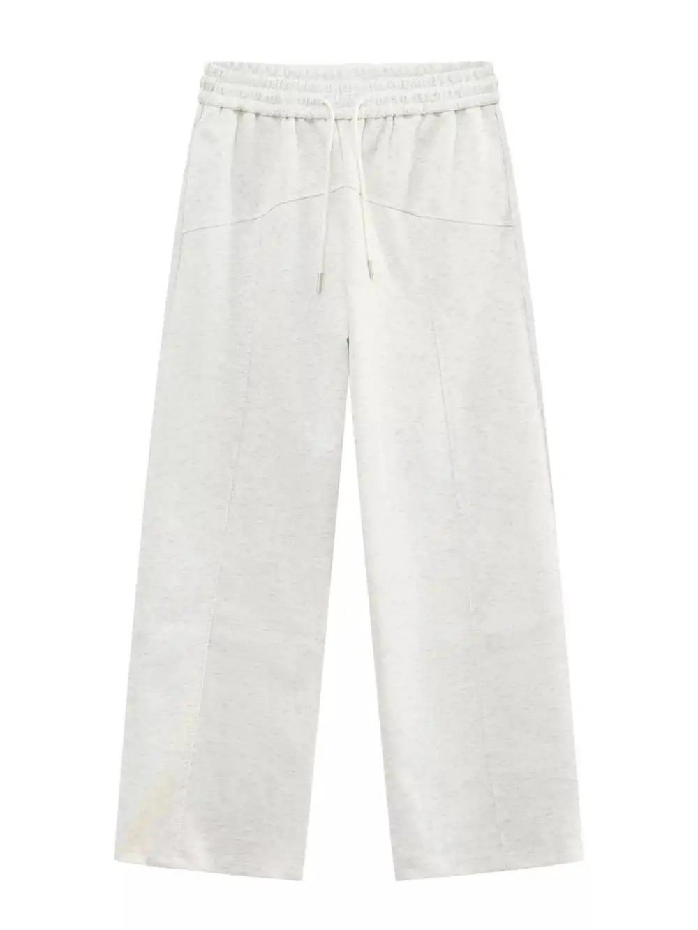Textured Men's Wide Leg Drawstring Pants