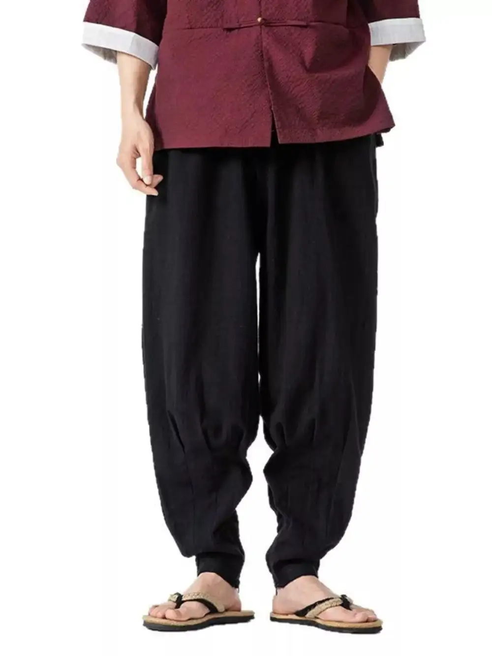 Men's Plus Size Loose Fit Harem Pants