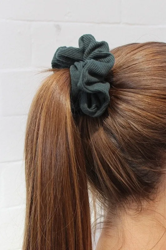 Ribbed Fabric Scrunchie
