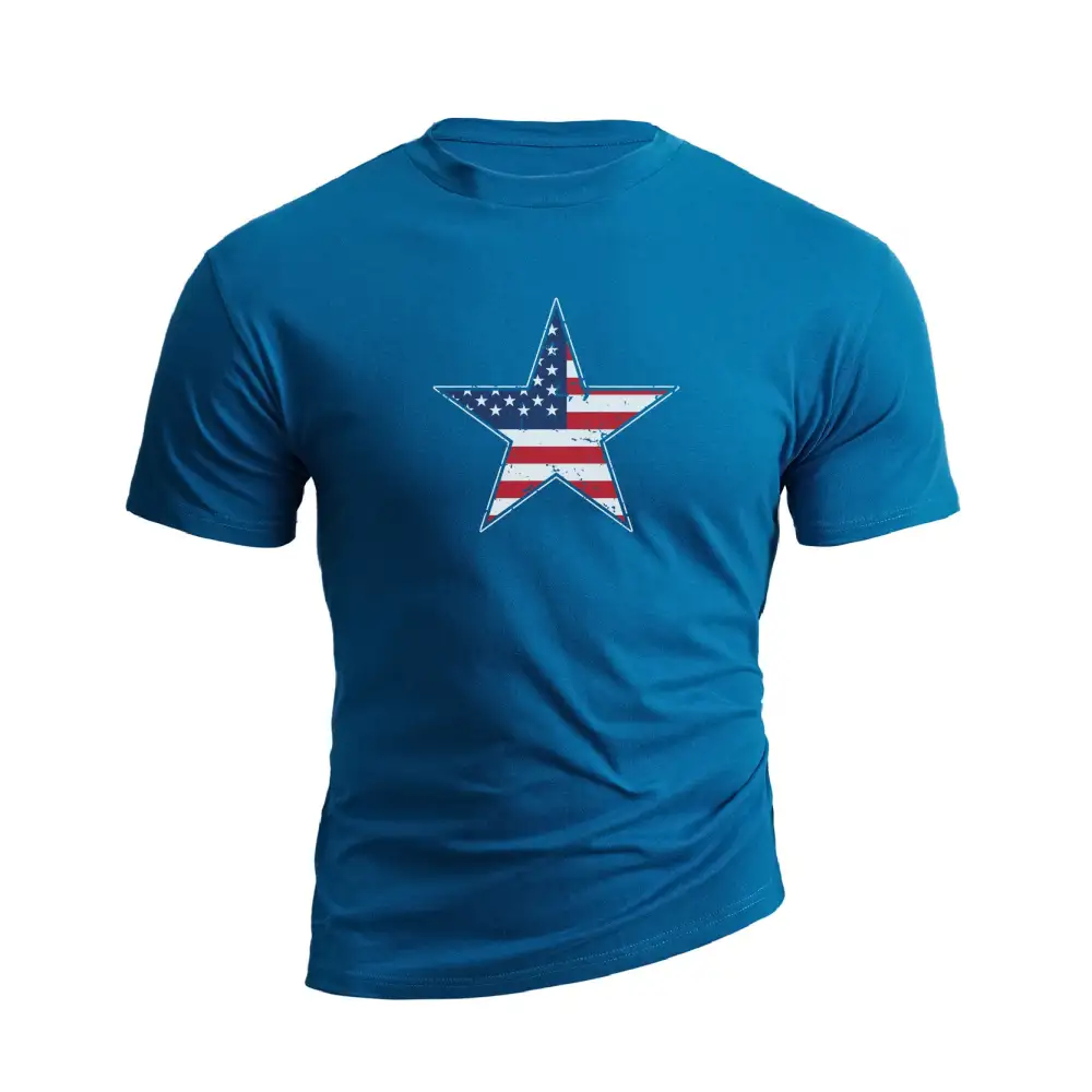 USA FLAG STAR GRAPHIC TEE