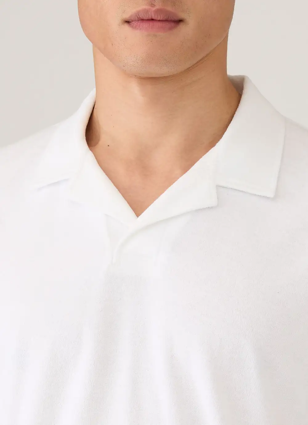 Cotton Towelling Short Sleeve Polo Shirt
