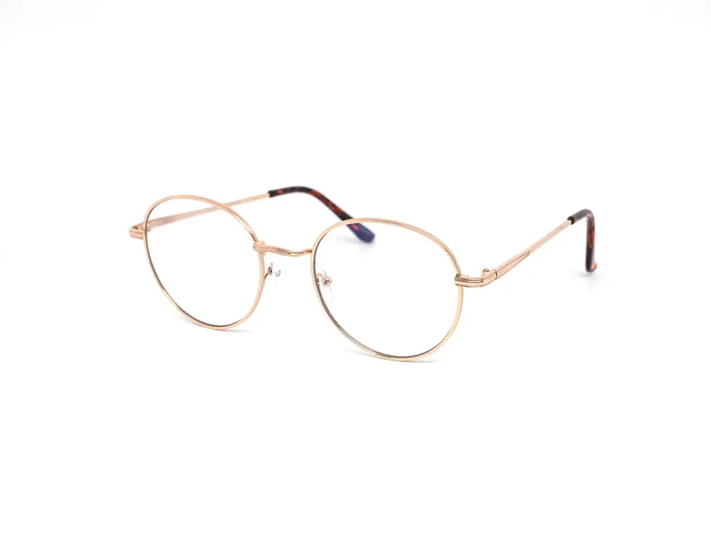 12-Pack Classic Metal Round Blue Light Glasses