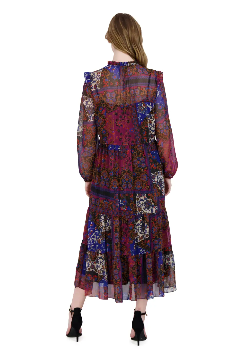 Ruffle Drawstring Day Dress