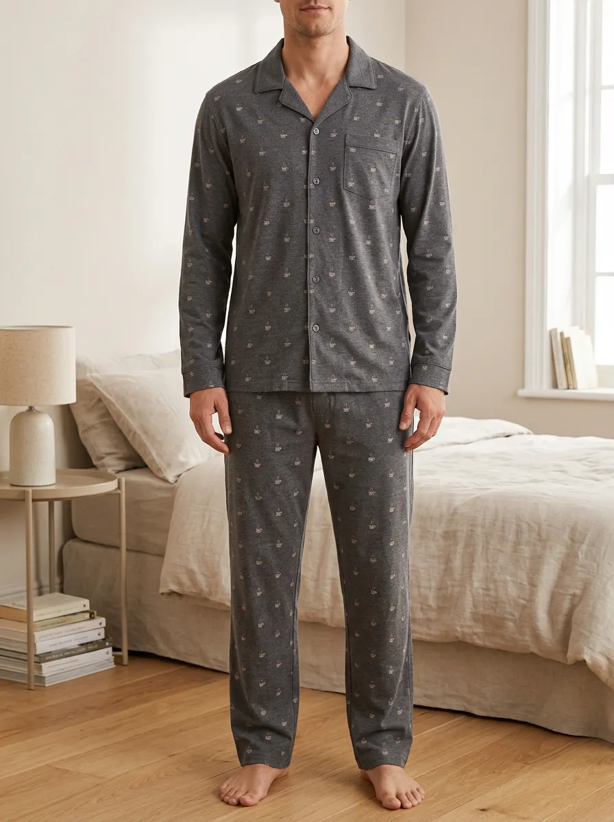 Simple Classic Men's Pajama Set