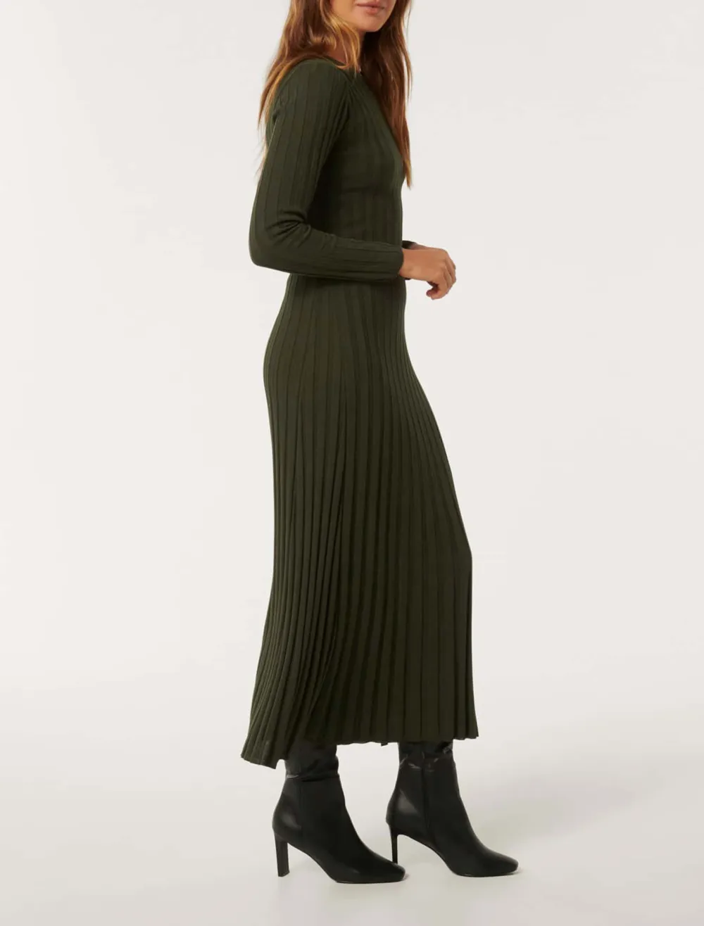 Regular Crew-Neck Knit Dress