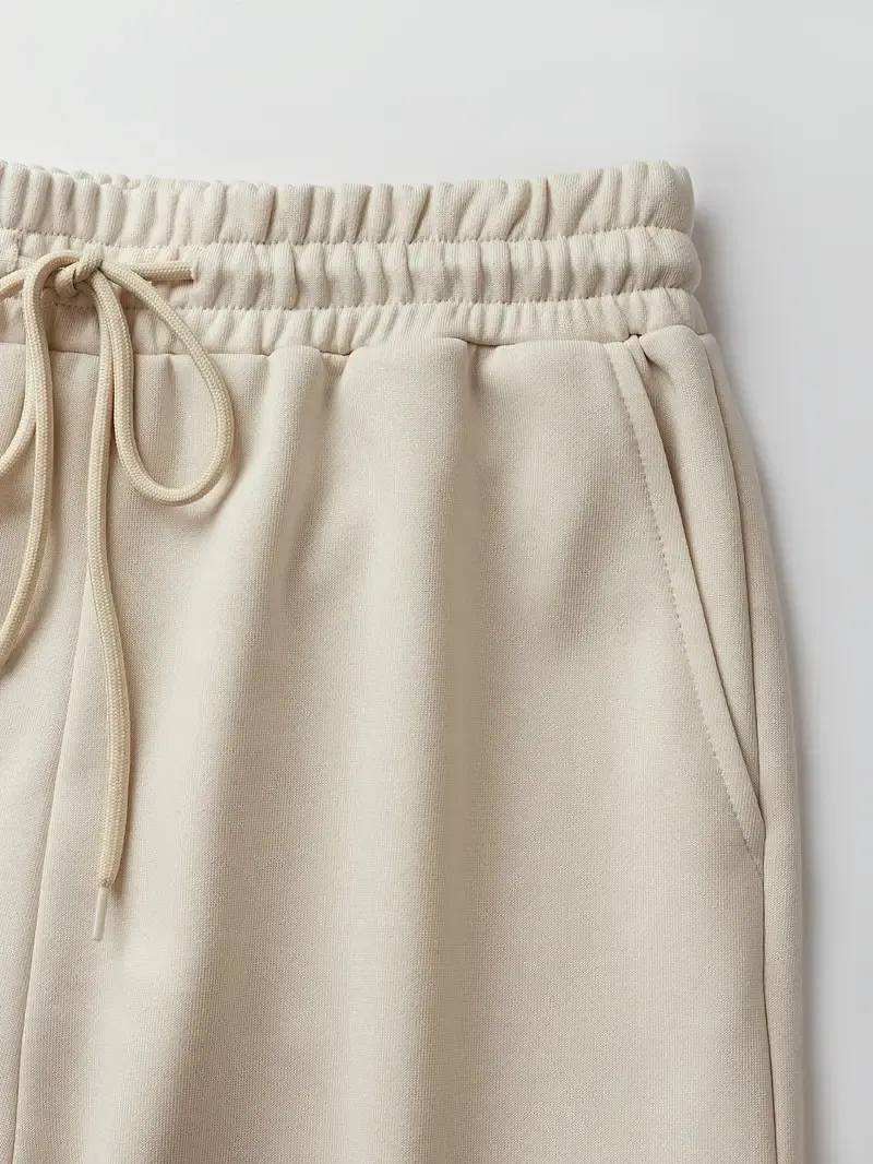 (3-SETS)Women'S Casual  Print Short Sleeve Round Neck TightJumpsuit And Waist Tie Wide Leg Pants With Pockets Set