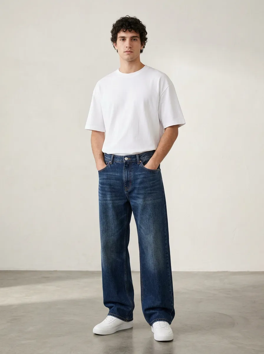 Men's Everyday Wide Leg Jeans