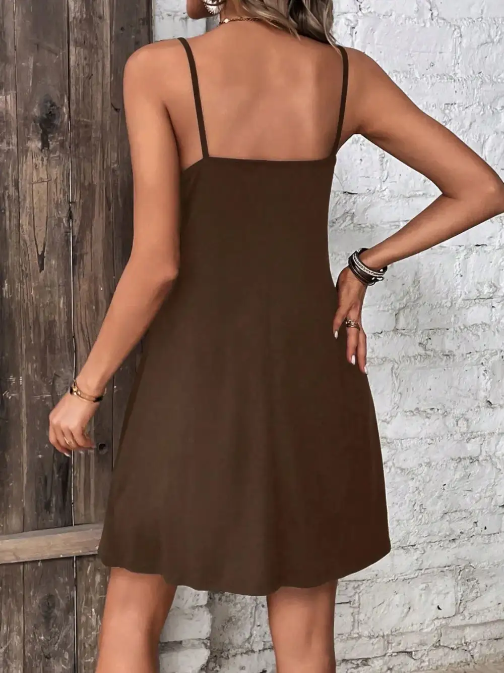 Mini Button Front Dress