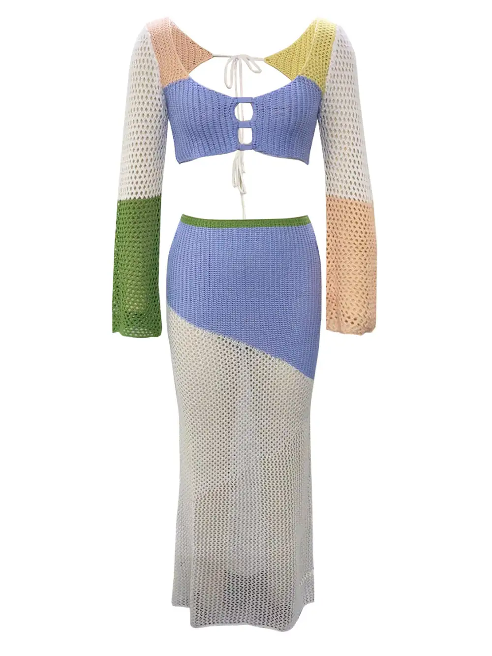 Tied Long Sleeve Top Swim Cover Up