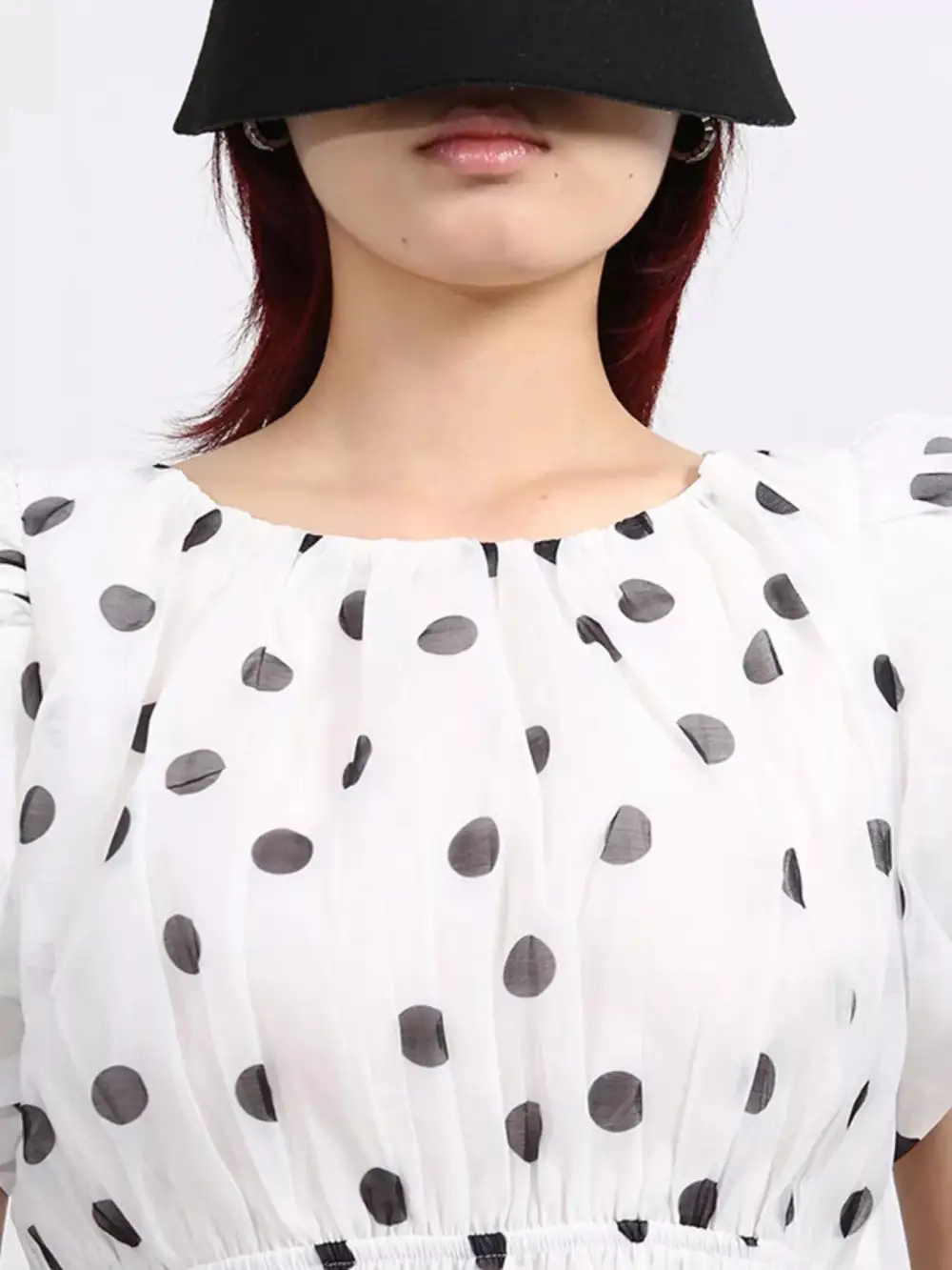 Button Front Puff Sleeve Coordinated Set