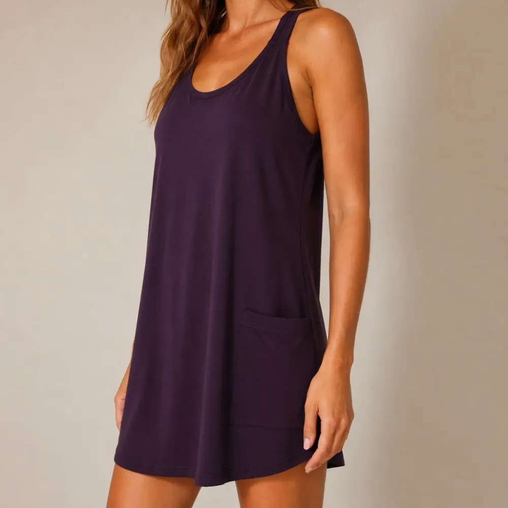 🔥Women's Casual Tank Dress with Built-in Shorts & Pockets