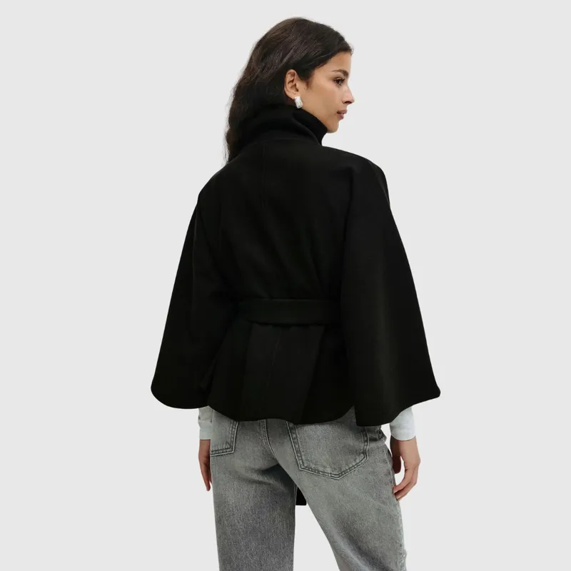 Belted Cape Jacket