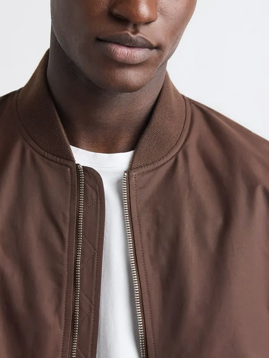 Brown Long-Sleeve Casual Style Jacket