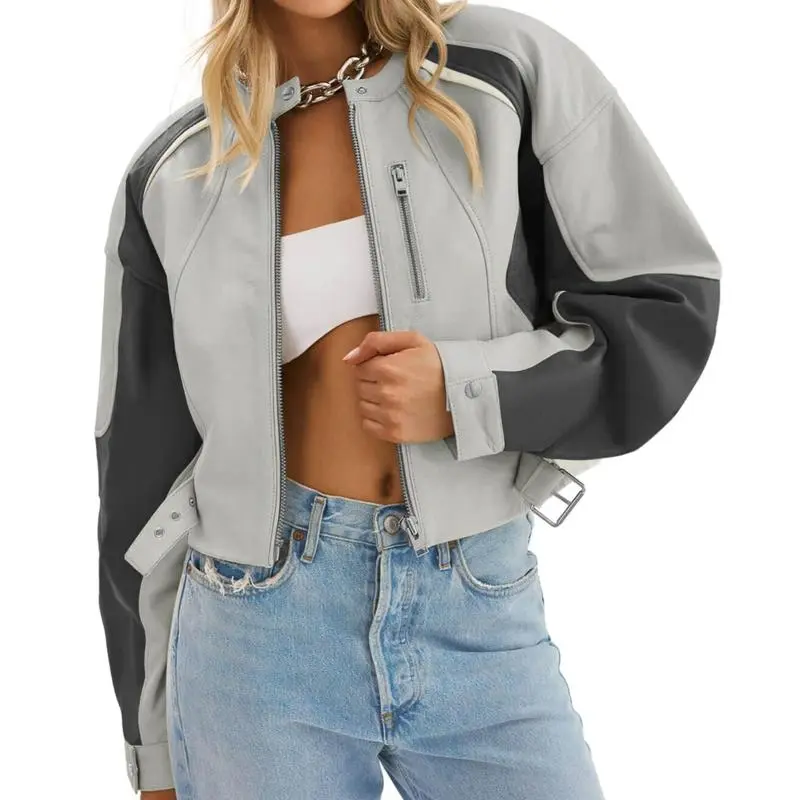 Women’s Faux Leather Bomber Jacket – Bold Style. Modern Edge. Everyday Confidence. 🔥 Limited-Time Offer – 40% OFF!