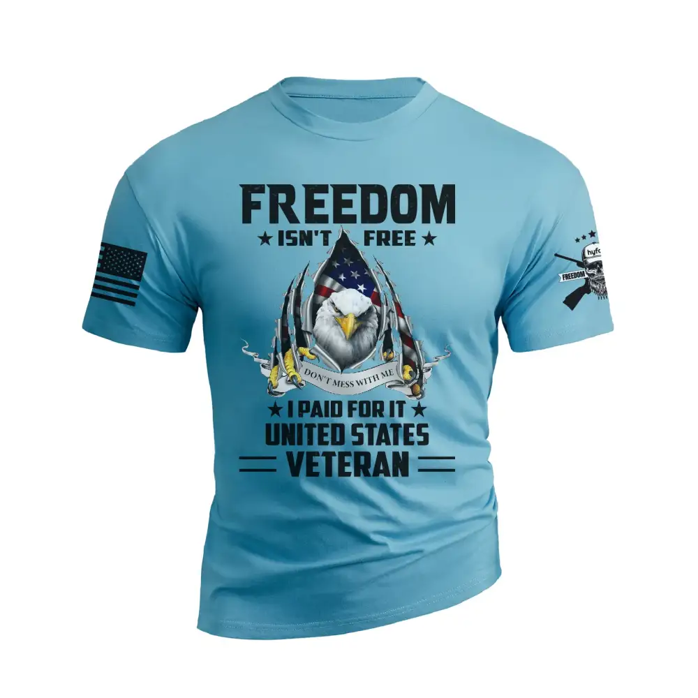 USA FLAG EAGLE FREEDOM GRAPHIC TEE
