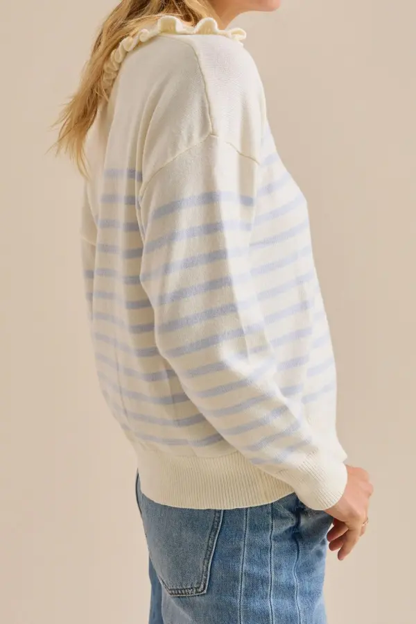 Long Sleeve Striped Pullover