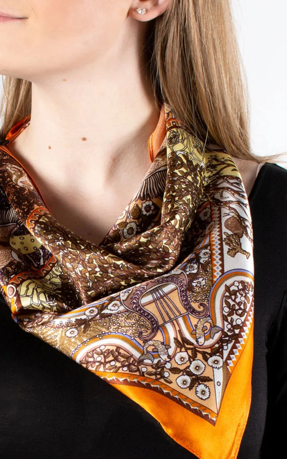 Exotic Ethnic Women's Silk Scarf