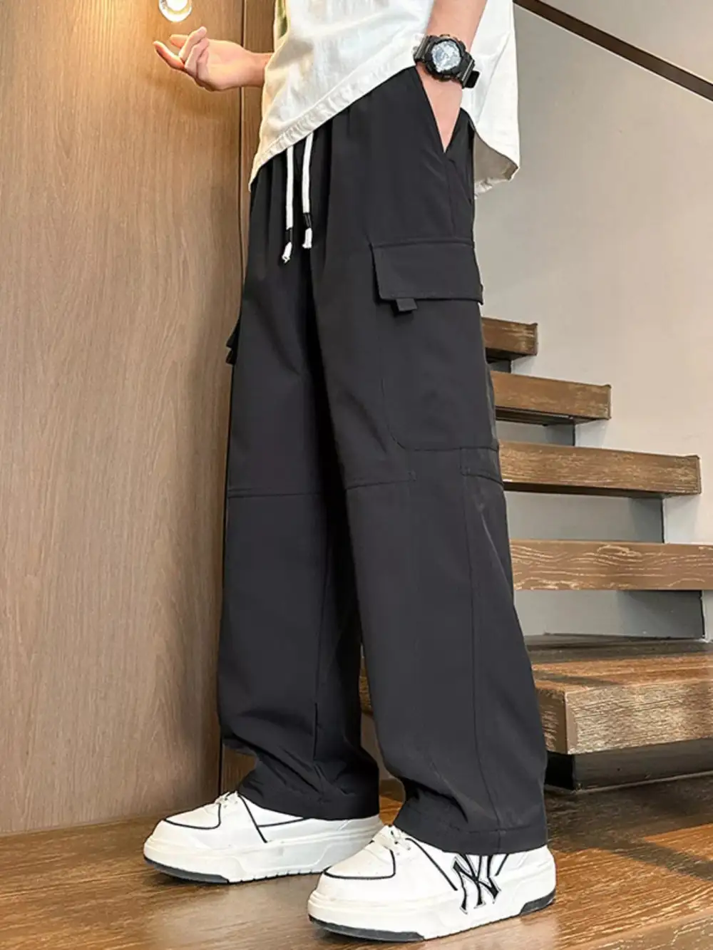 Men's Plus Size Loose Fit Cargo Pants