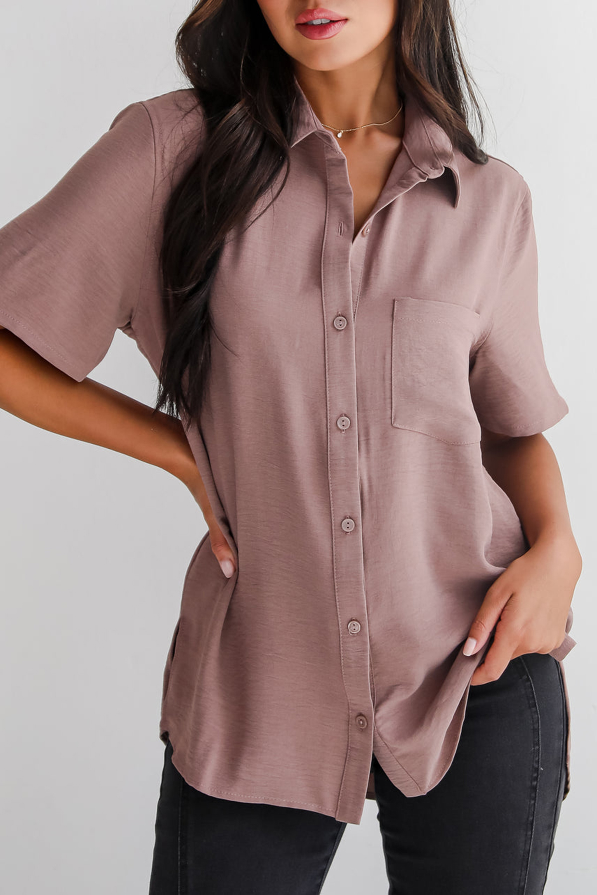 Button-Up Blouse