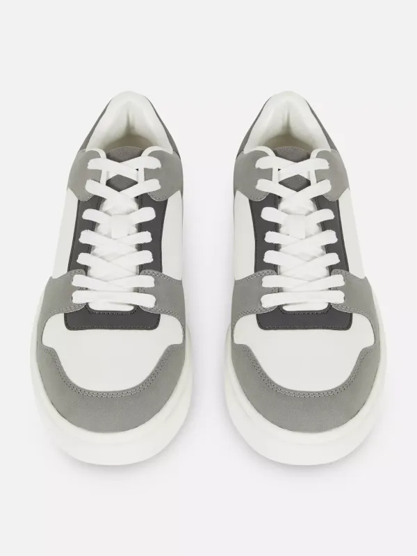 Daily Leisure Patchwork Color-Blocking Lace-Up Shoes